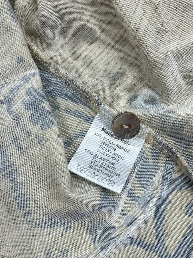 2000s Roberto Cavalli Beige Tribal Flowers Shirt cdgDaUD 10