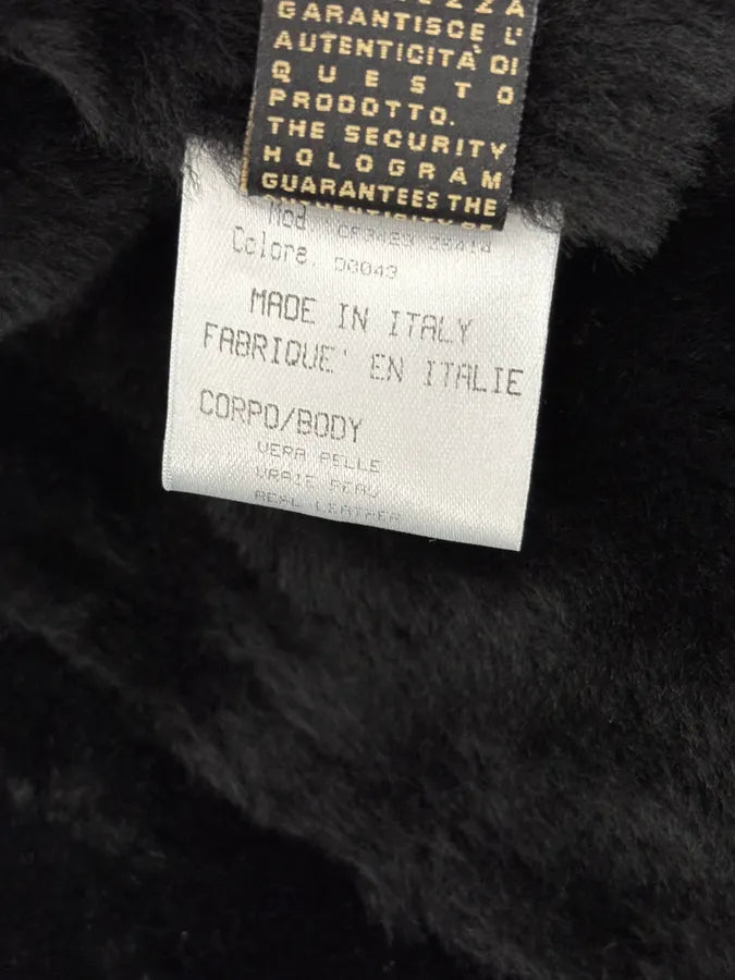 2000s Roberto Cavalli Black & Golden Royal Shearling Jacket AKncCmc 12