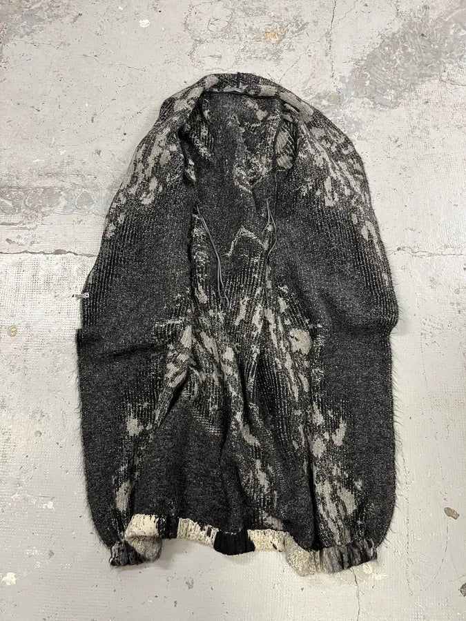 2000s Roberto Cavalli Black & White Leopard Print Long Jacket ffNFKpk 10