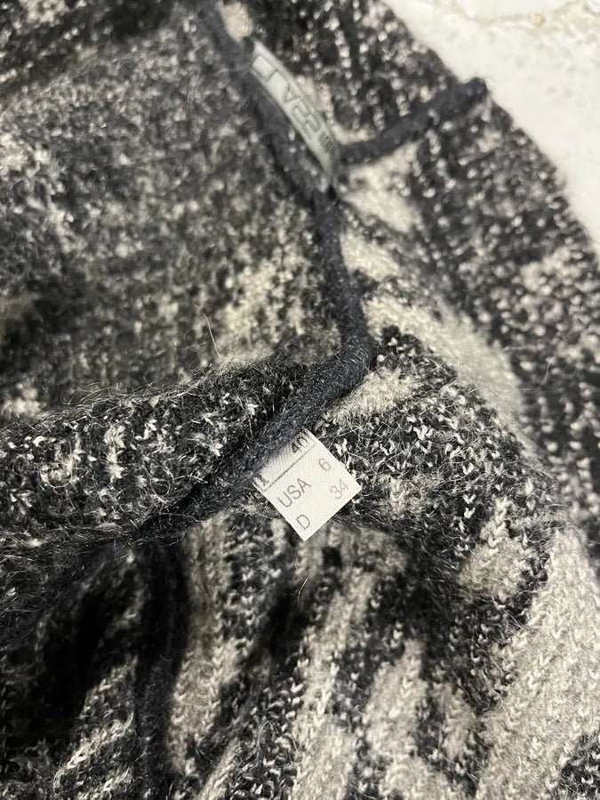 2000s Roberto Cavalli Black & White Leopard Print Long Jacket ffNFKpk 13