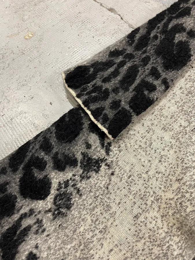 2000s Roberto Cavalli Black & White Leopard Print Long Jacket ffNFKpk 7