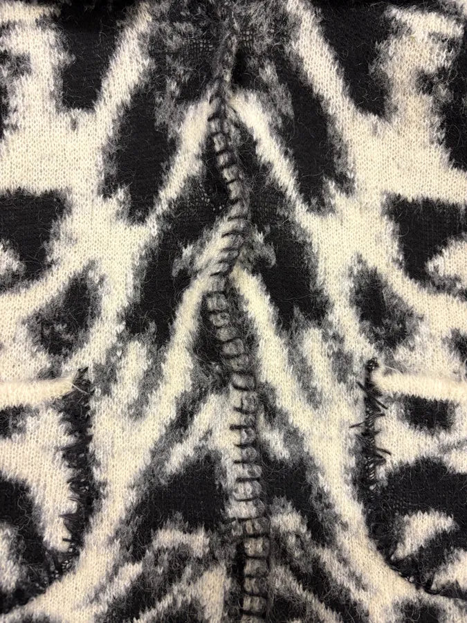 2000s Roberto Cavalli Black & White Leopard Wool Jacket gCQawmf 7