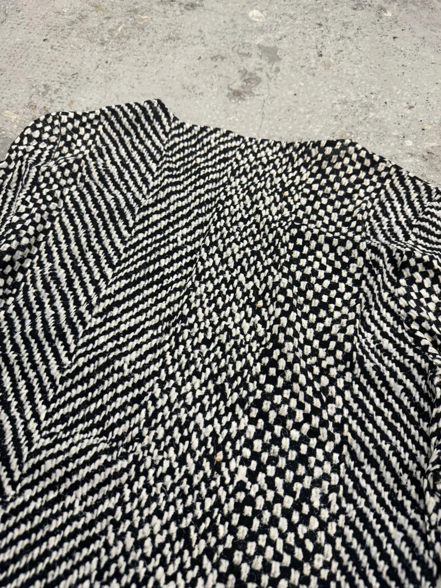 2000s Roberto Cavalli Black & White Long Fur Print Longsleeves XylMRYW 2