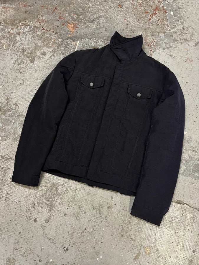 2000s Roberto Cavalli Black Buttoned Jacket PSNtGKq 1