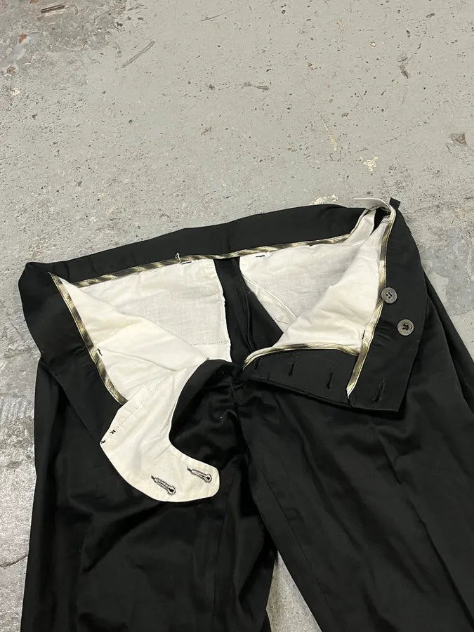 2000s Roberto Cavalli Black Classy Casual Pants bAbYQRD 7