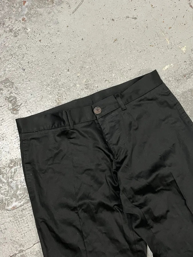 2000s Roberto Cavalli Black Classy Casual Pants bAbYQRD 6