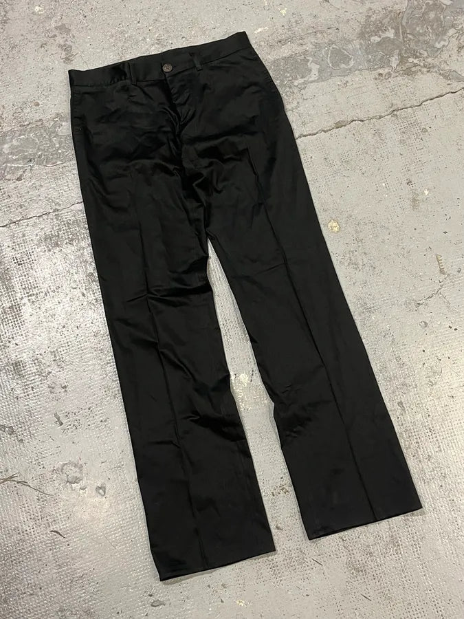 2000s Roberto Cavalli Black Classy Casual Pants bAbYQRD 5