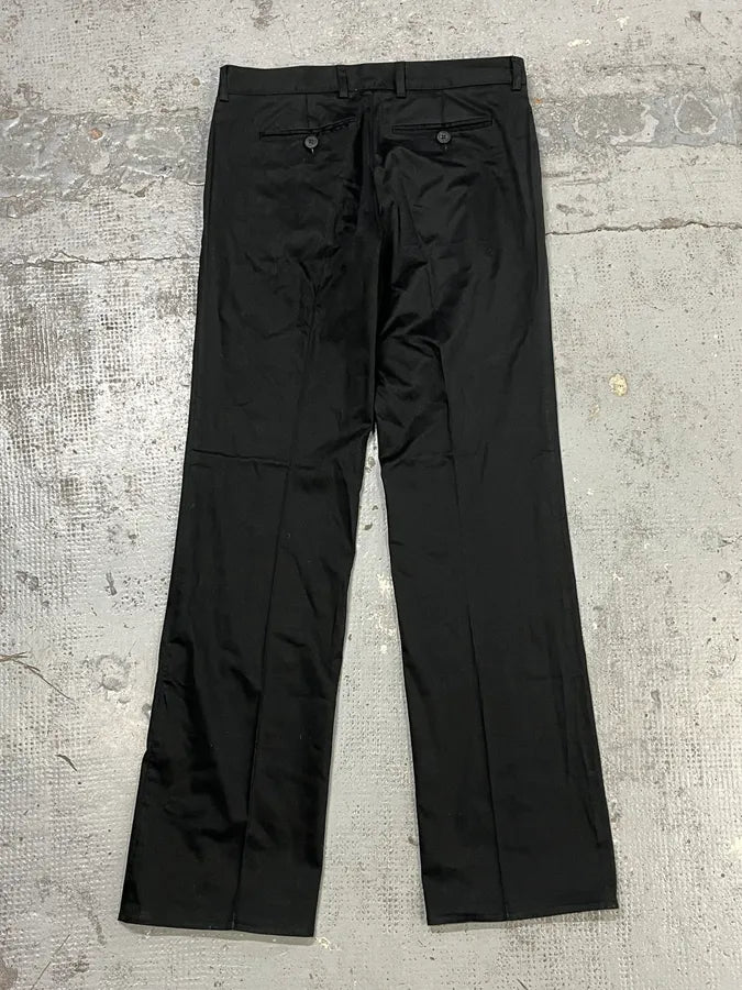 2000s Roberto Cavalli Black Classy Casual Pants bAbYQRD 3