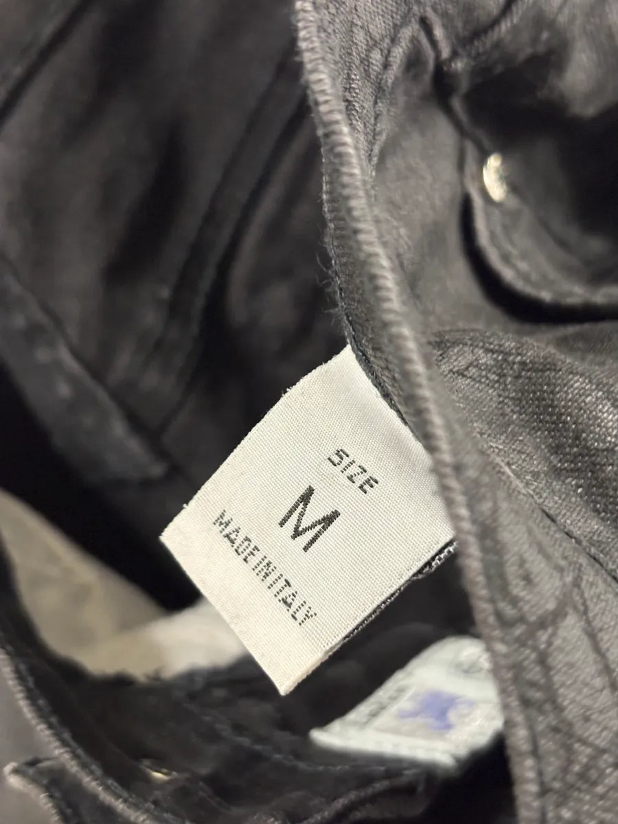 2000s Roberto Cavalli Black Crocodile Effect Obscure Pants yOQtZOr 9