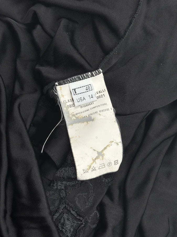 2000s Roberto Cavalli Black Embroidered Polo Longsleeve VRzChPn 7