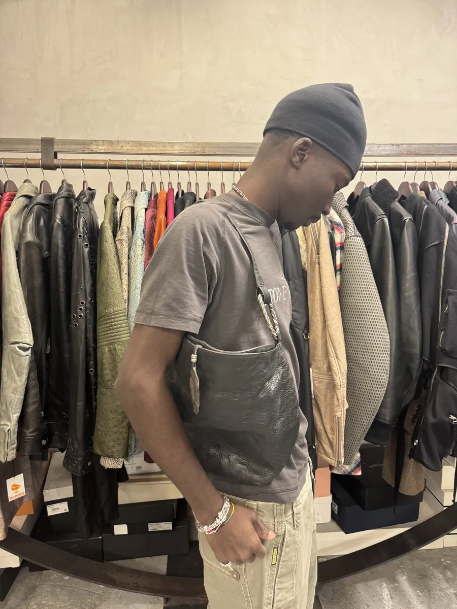 2000s Roberto Cavalli Black Feather Shoulder Bag qcgXxiD 3