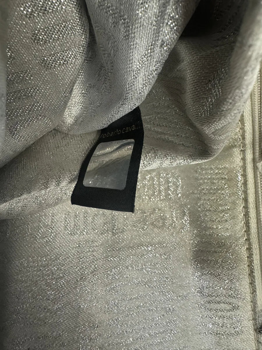 2000s Roberto Cavalli Black Feather Shoulder Bag qcgXxiD 5