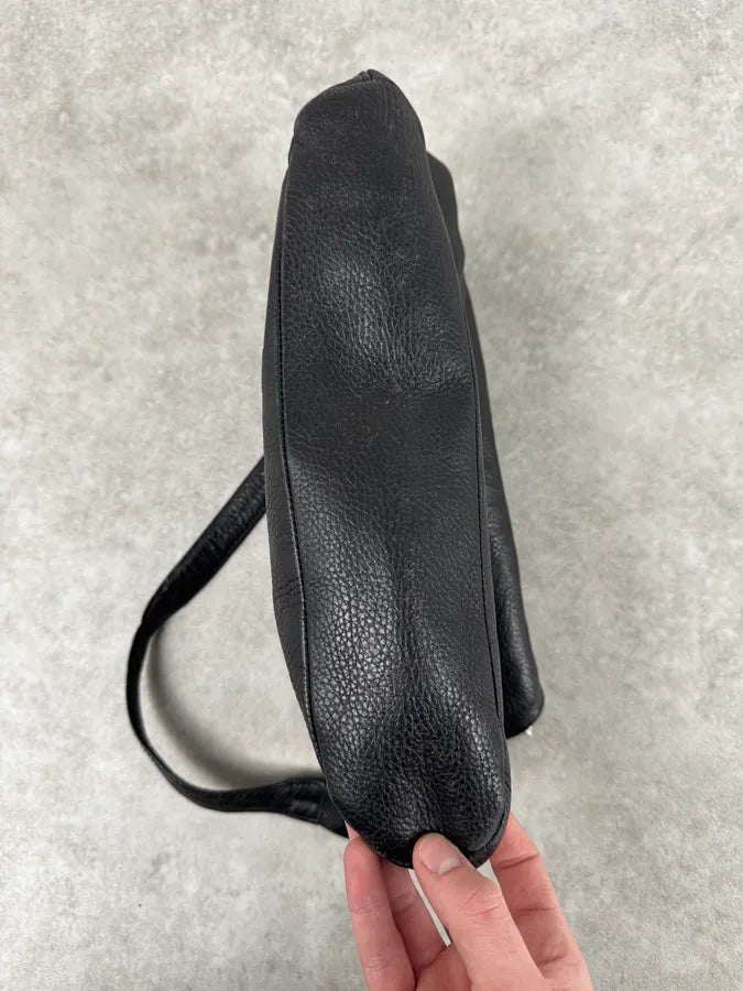 2000s Roberto Cavalli Black Feather Shoulder Bag xZYfUah 9