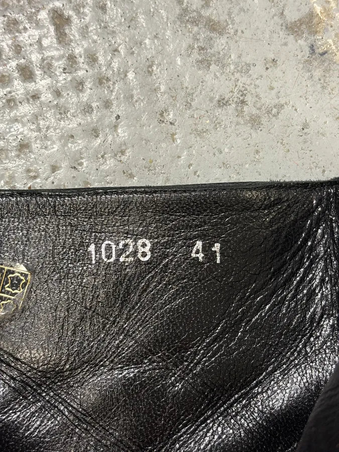 2000s Roberto Cavalli Black Leather Boots aOJRiEi 8