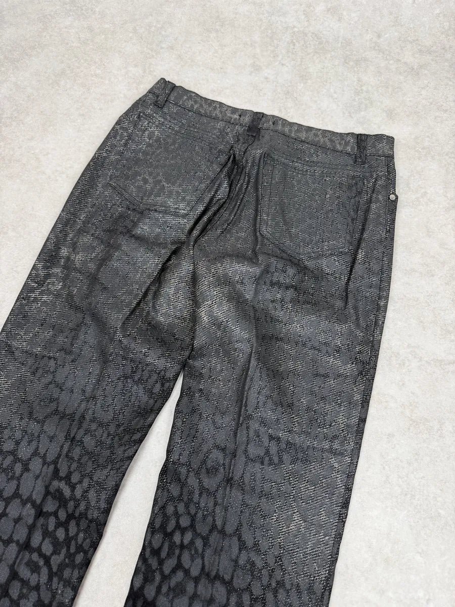 2000s Roberto Cavalli Black Leopard Pants DPfnaIc 5