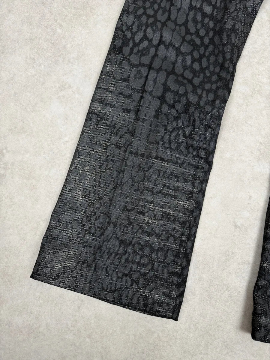 2000s Roberto Cavalli Black Leopard Pants DPfnaIc 8