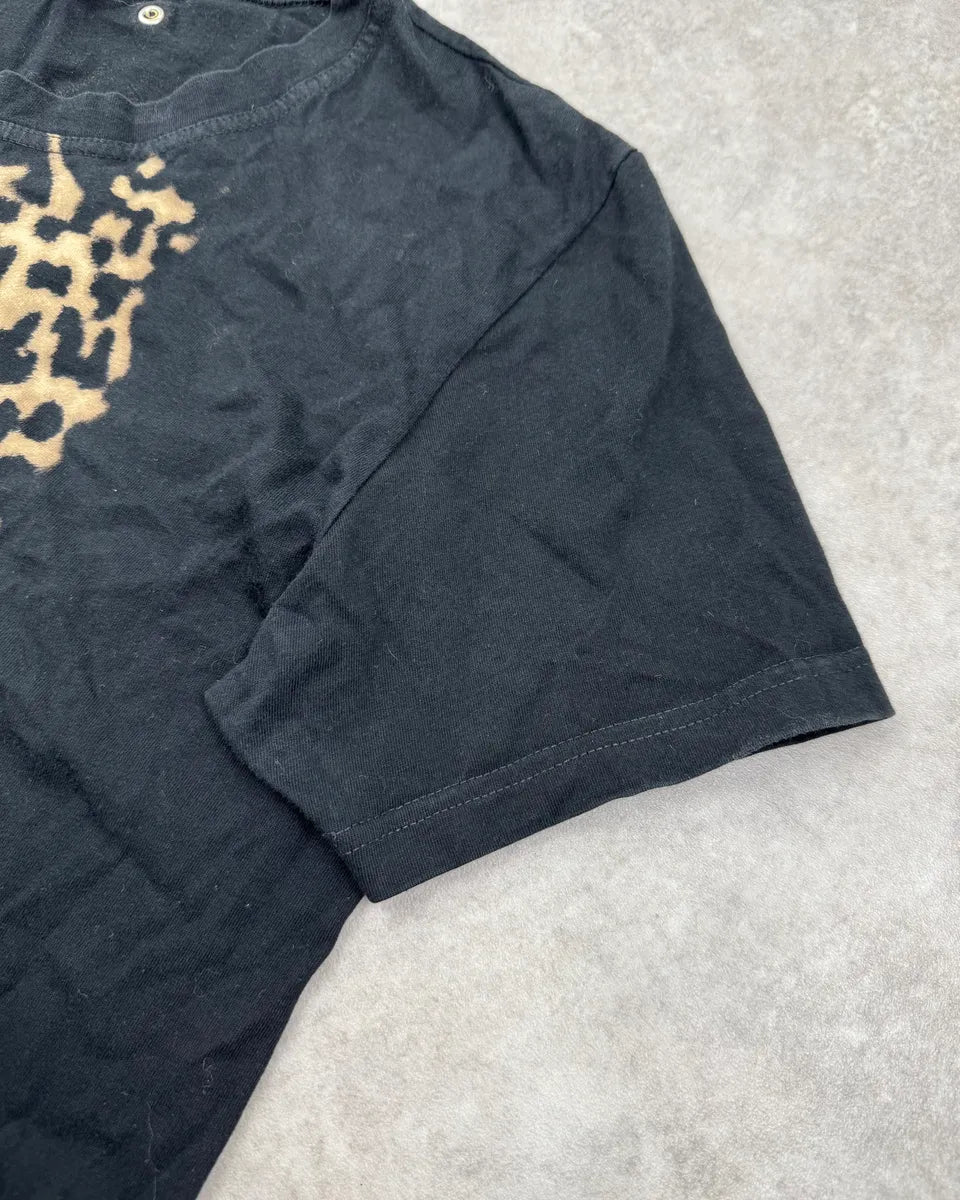 2000s Roberto Cavalli Black Leopard Print T-Shirt xZvIrGC 6