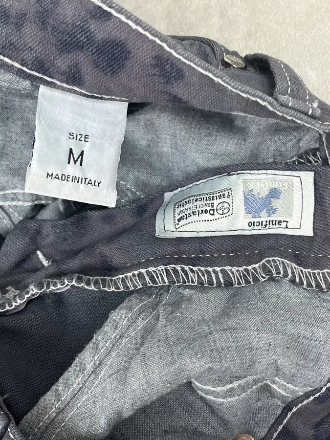 2000s Roberto Cavalli Navy Leopard Wide Pants bvlSpZN 10