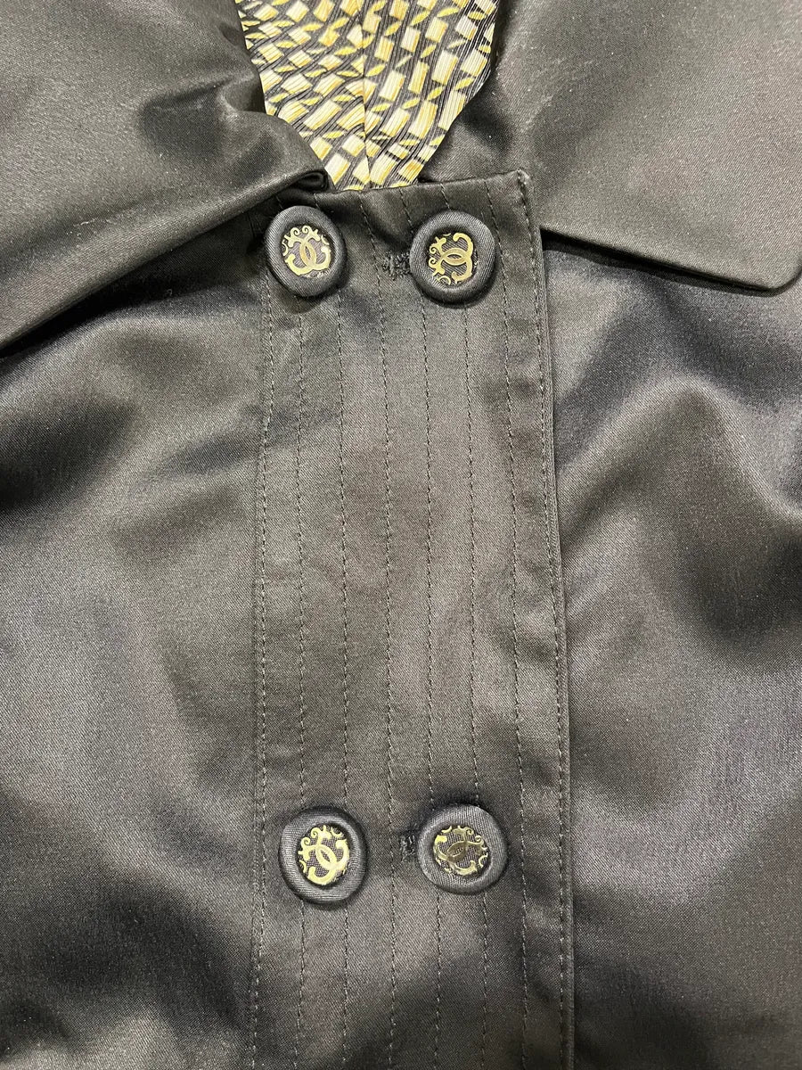 2000s Roberto Cavalli Black Officier Buttoned Jacket wdhoxDv 7