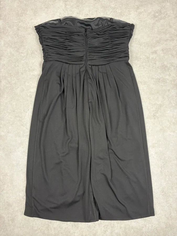 2000s Roberto Cavalli Black Pleats Dress rxzAZEw 3