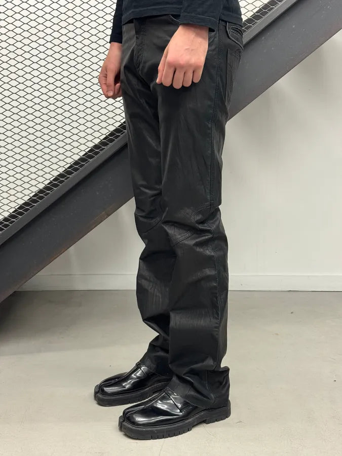 AW2006 Roberto Cavalli Black Premium Rocker Leather Pants aFDkybQ 2