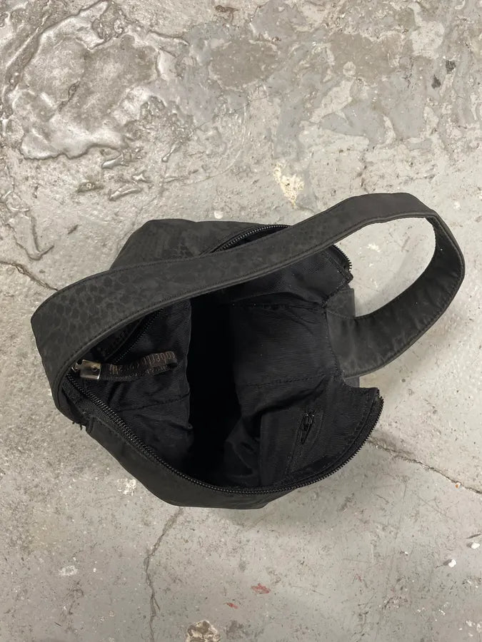 2000s Roberto Cavalli Black Python Print Handle Bag (OS) 2