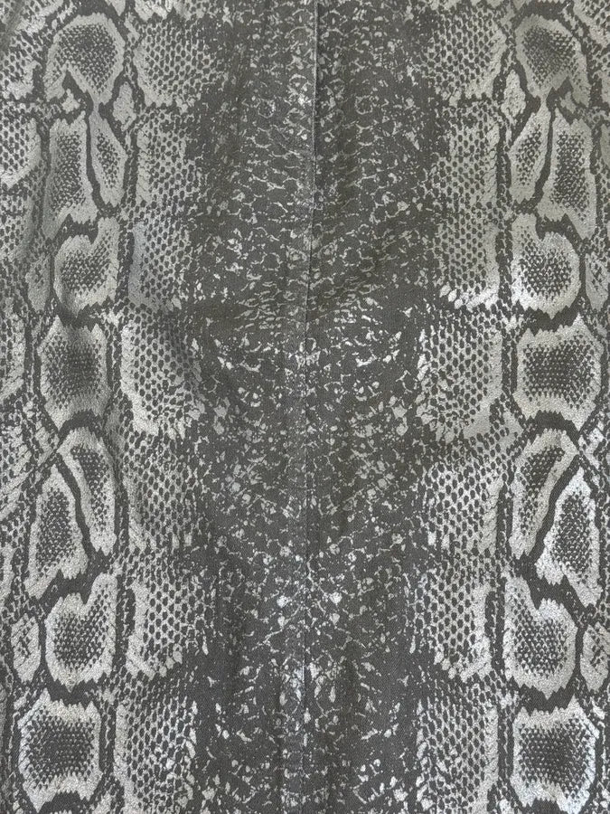 2000s Roberto Cavalli Black Python Print Skirt ZDMwDaO 7