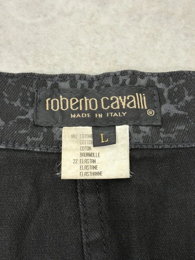 2000s Roberto Cavalli Black Python Skirt cdRYbcP 7