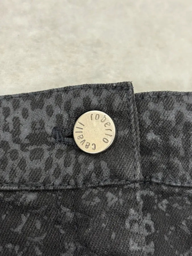 2000s Roberto Cavalli Black Python Skirt cdRYbcP 6