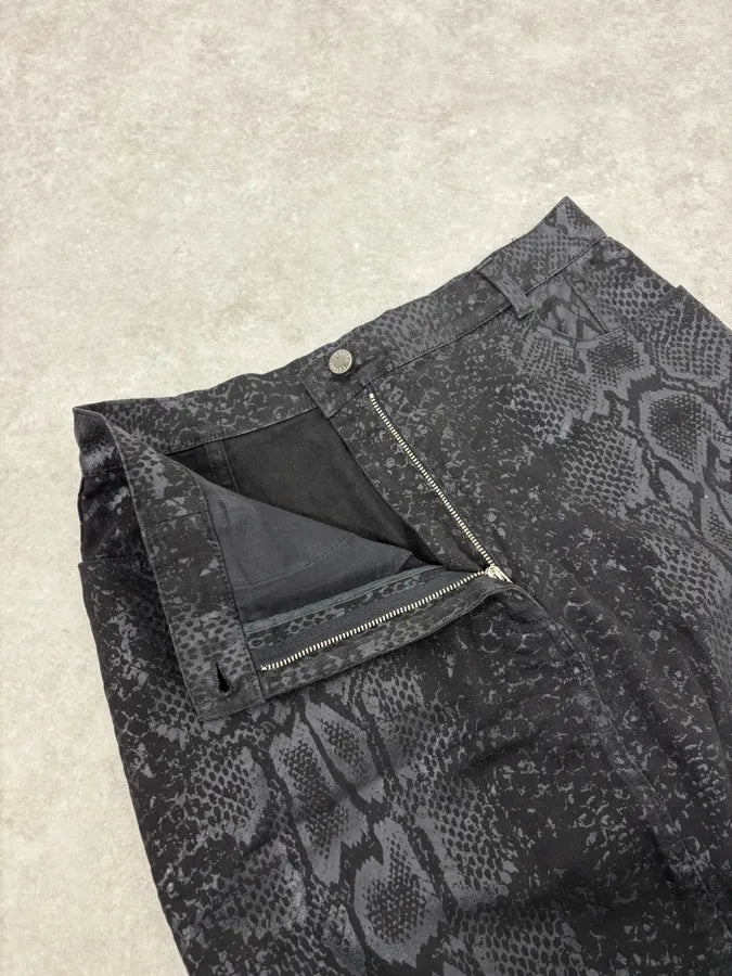 2000s Roberto Cavalli Black Python Skirt cdRYbcP 4