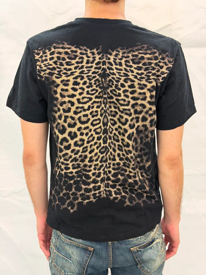 2000s Roberto Cavalli Black Sample Leopard T-Shirt vuGDpPx 1
