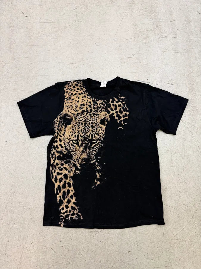 2000s Roberto Cavalli Black Sample Leopard T-Shirt vuGDpPx 2