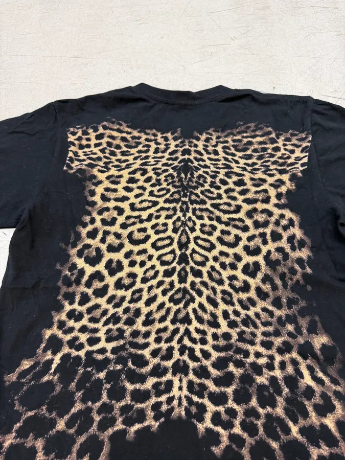 2000s Roberto Cavalli Black Sample Leopard T-Shirt vuGDpPx 4