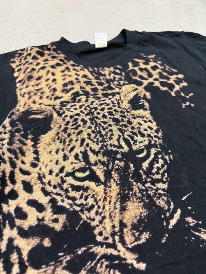 2000s Roberto Cavalli Black Sample Leopard T-Shirt vuGDpPx 5