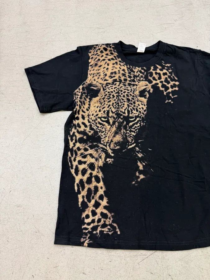2000s Roberto Cavalli Black Sample Leopard T-Shirt vuGDpPx 6