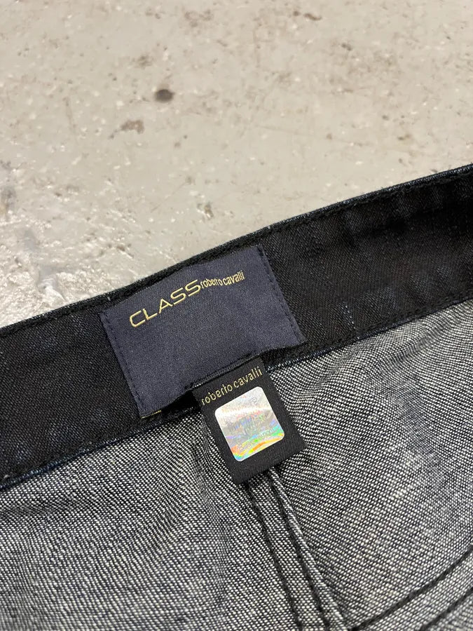 2000s Roberto Cavalli Black Slim Denim Brut Jeans (S/M) RbAcFAh 10