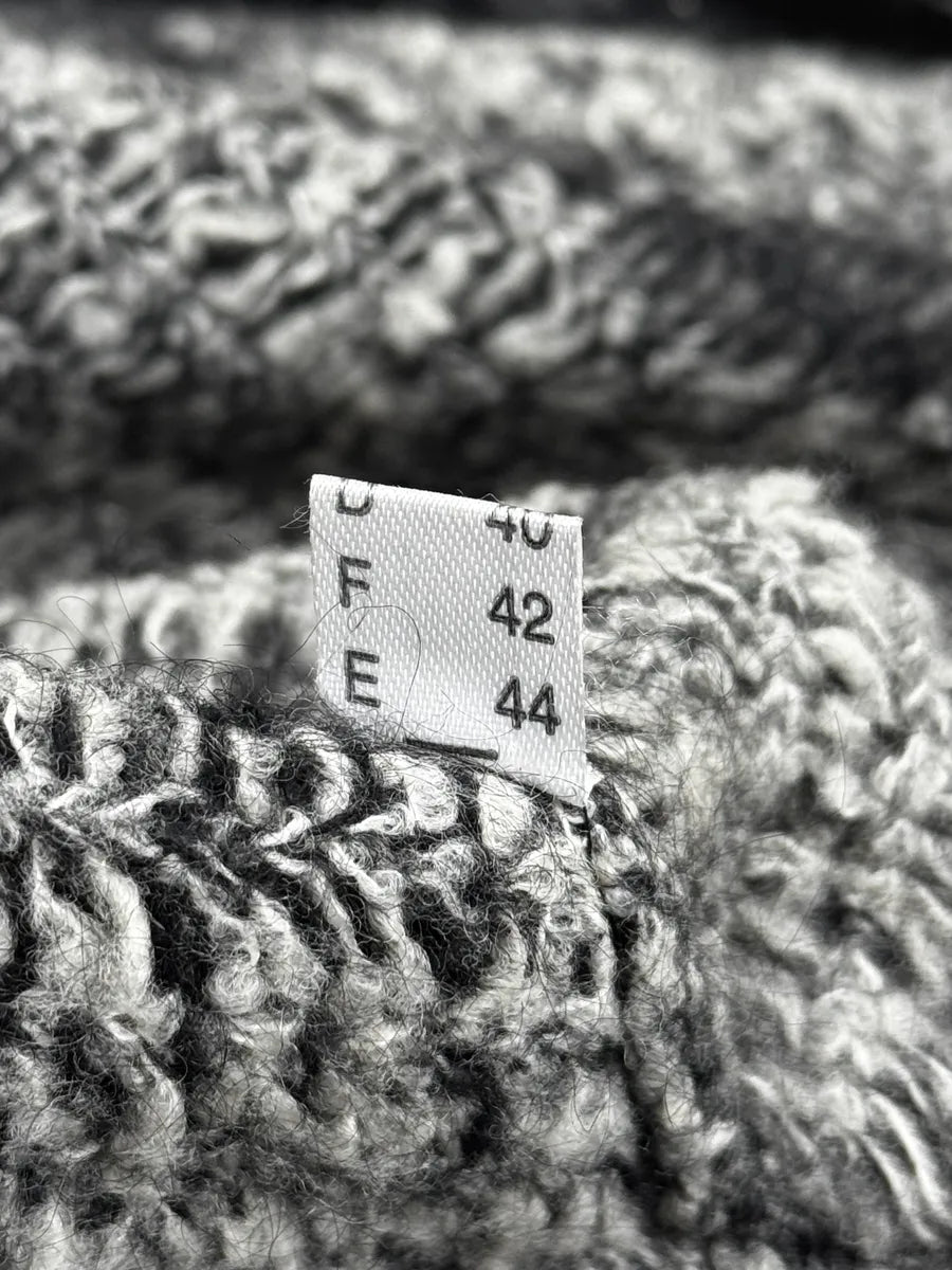 2000s Roberto Cavalli Black & White Wool Cardigan Jacket ZbGvSub 13