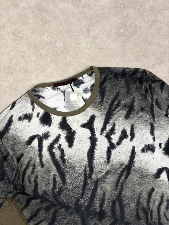 2000s Roberto Cavalli Black White Zebra Longsleeve T-Shirt hxMQDZC 4