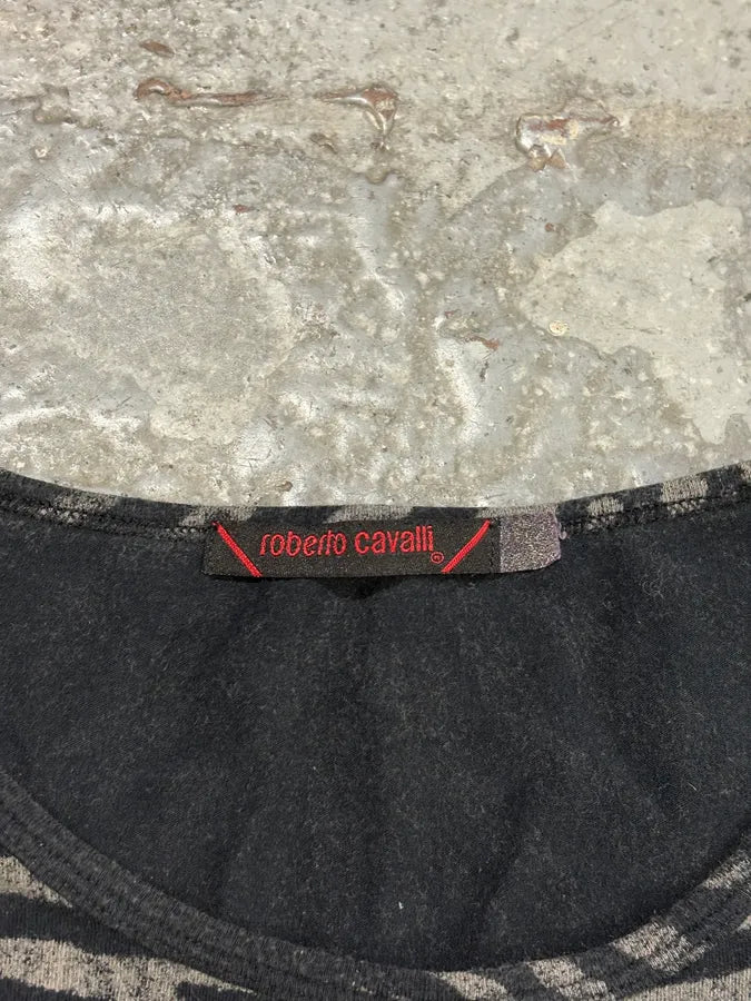 2000s Roberto Cavalli Black Zebra T-Shirt iGxNcJR 7