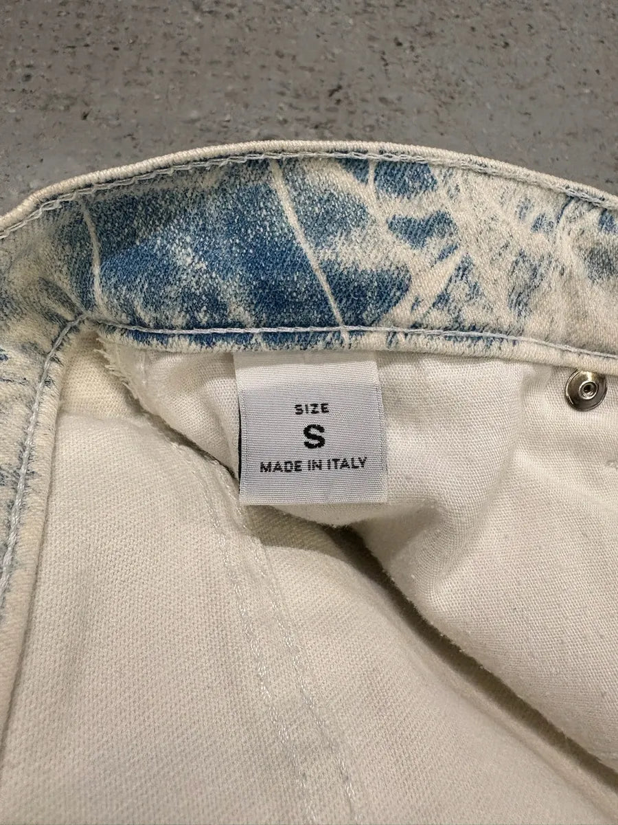 2000s Roberto Cavalli Bleached Blue & White Denim Jeans (XS) ARcjVHW 9