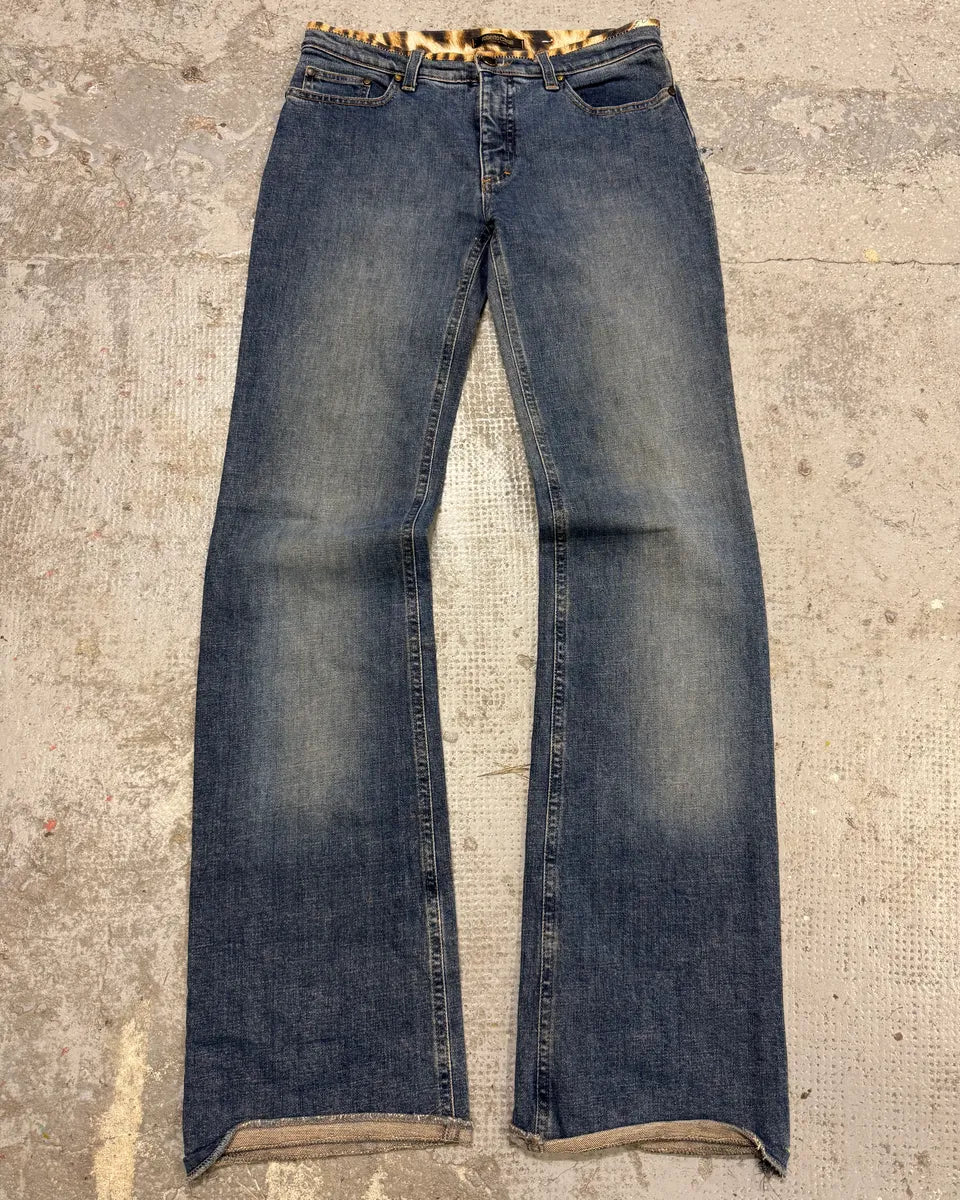2000s Roberto Cavalli Blue Denim Jeans (S) GjxIIOo 0