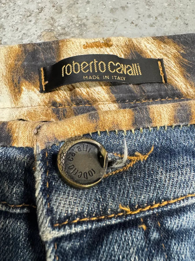 2000s Roberto Cavalli Blue Denim Jeans (S) GjxIIOo 4