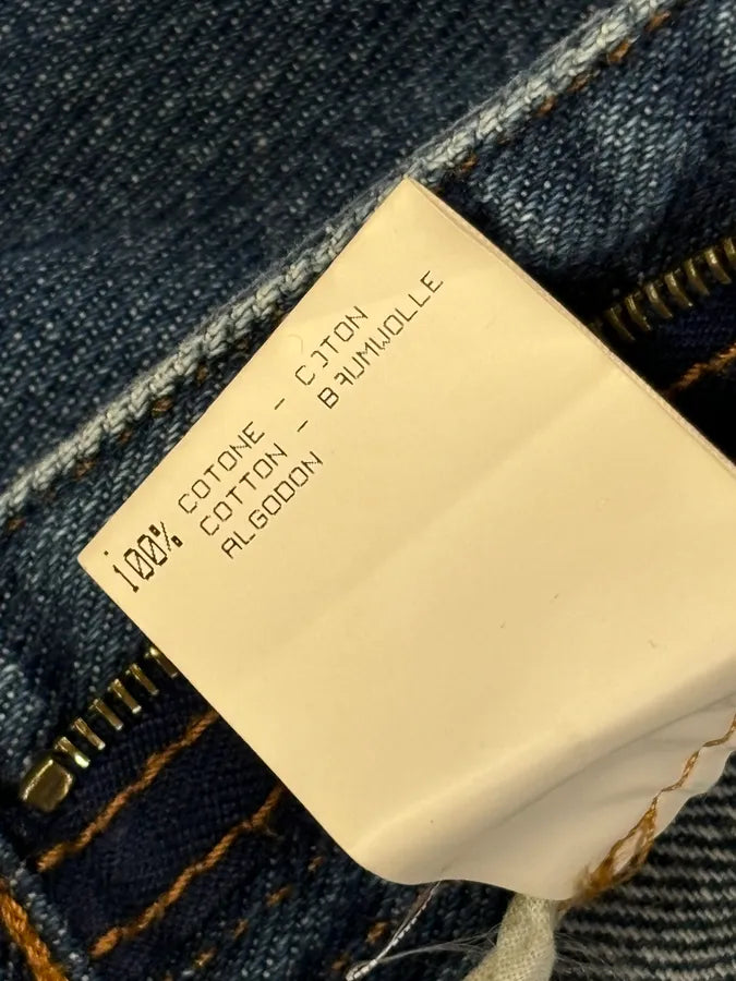 AW2005 Roberto Cavalli Leopard Interior Blue Denim Jeans SLeHBFN 11