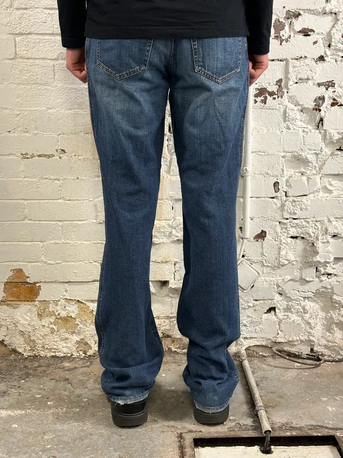 AW2005 Roberto Cavalli Leopard Interior Blue Denim Jeans SLeHBFN 3