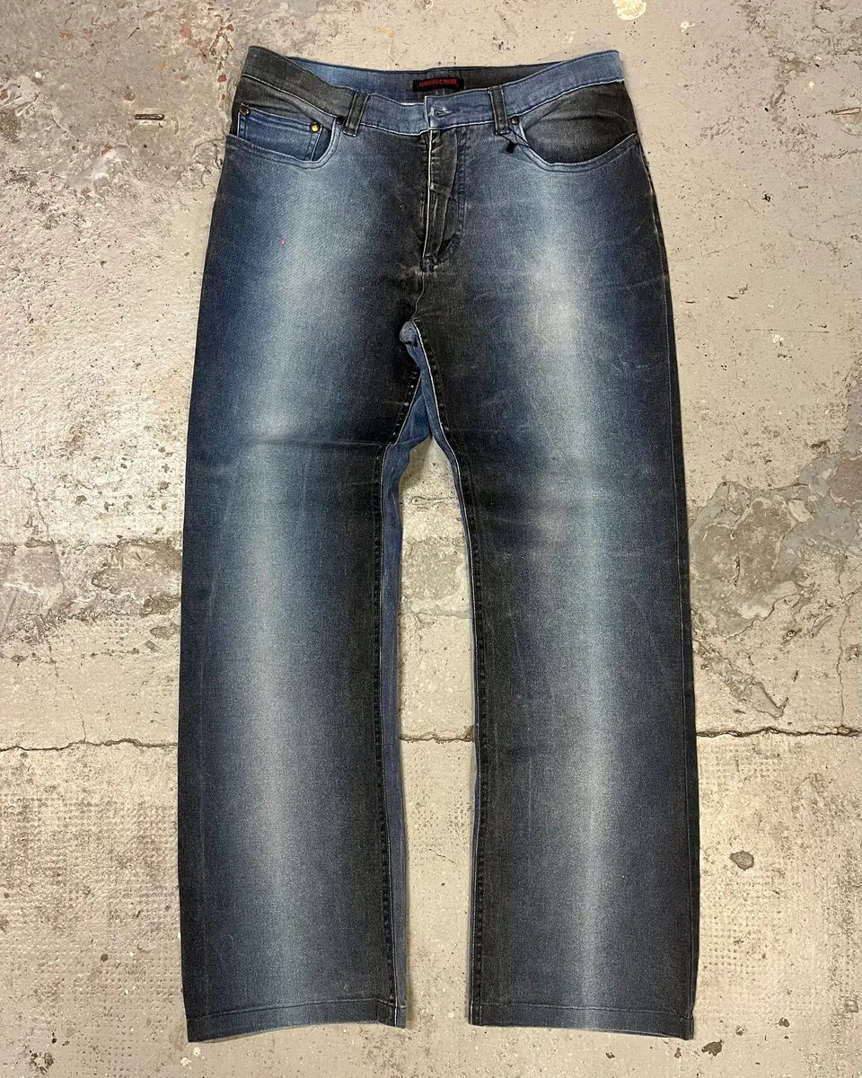 2000s Roberto Cavalli Blue Gradient Pants aJtXQhR 0