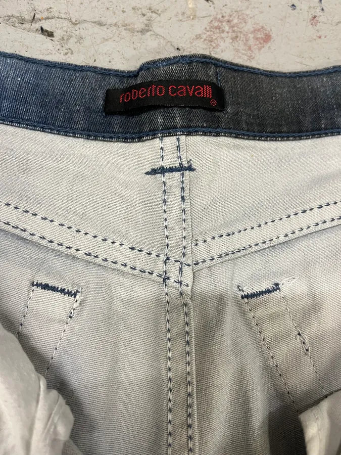 2000s Roberto Cavalli Blue Gradient Pants aJtXQhR 8