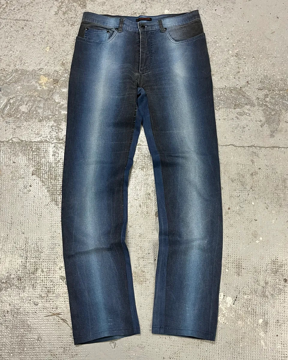 2000s Roberto Cavalli Blue Gradient Pants wAzCPor 0