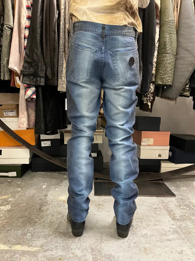 2000s Roberto Cavalli Blue Gradient Pants wAzCPor 3