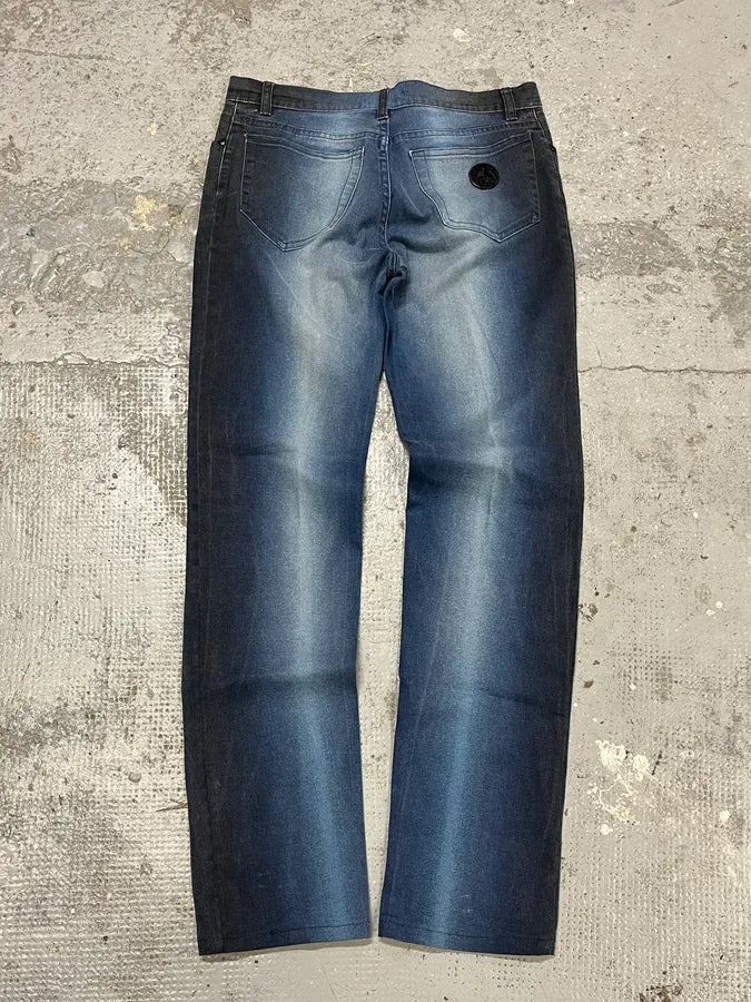 2000s Roberto Cavalli Blue Gradient Pants wAzCPor 6