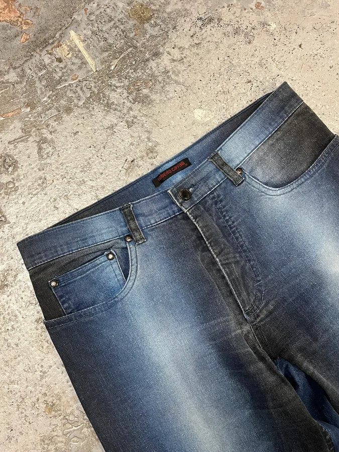 2000s Roberto Cavalli Blue Gradient Pants wAzCPor 5